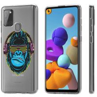 imoshion Design hoesje Samsung Galaxy A21s - Aap - Blauw