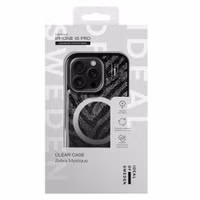 iDeal of Sweden Clear Case Limited met MagSafe Apple iPhone 16 Pro - Zebra Mystique