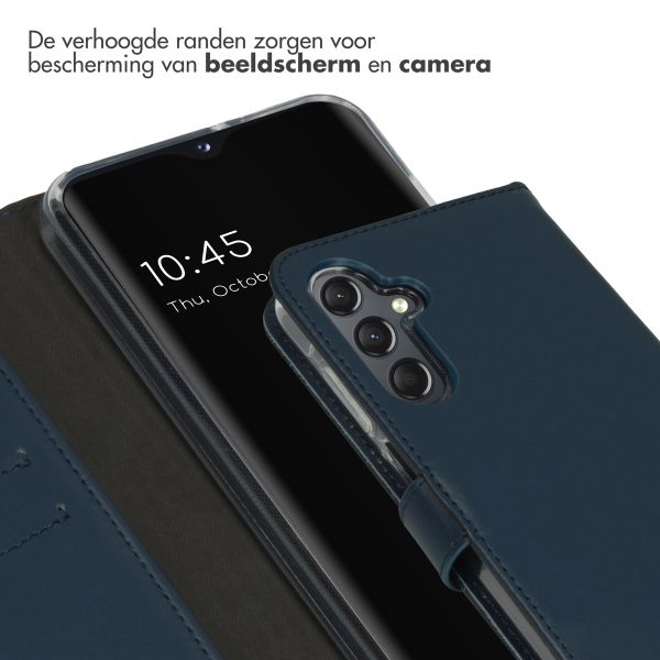 Selencia Echt Leren Bookcase Samsung Galaxy A25 (5G) - Blauw