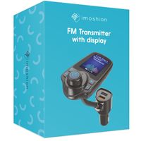 imoshion FM Transmitter met scherm, USB-C poort & Quick Charge - Zwart