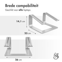 imoshion Aluminium Laptop Stand - Laptop standaard - Bureau - Universeel - Zilver