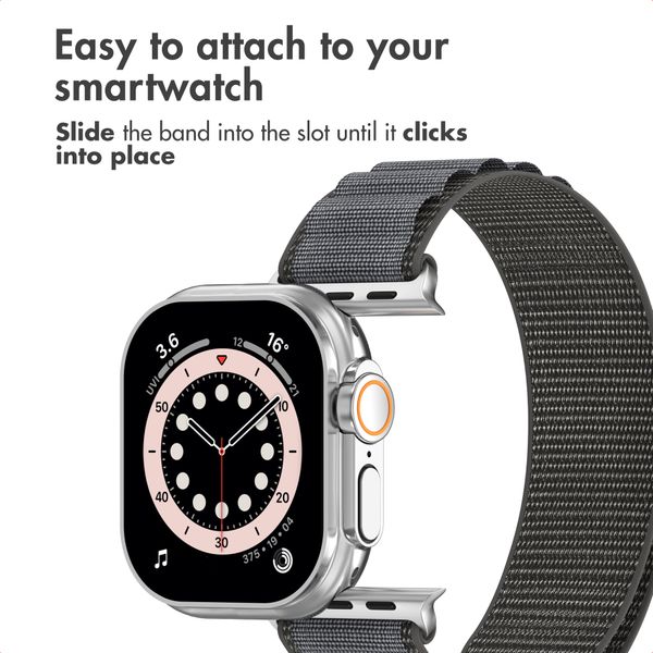 Accezz Nylon Alpine Band Apple Watch | 44/45/46/49 mm - Dark Grey