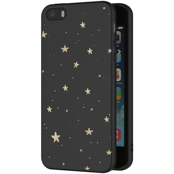 imoshion Design hoesje Apple iPhone 5 / 5s / SE - Sterren / Zwart