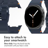imoshion Wave Silicone Band Samsung Galaxy Watch 9 (40/44mm) / Watch 8 (40/44mm) / Classic (46mm) - Dark Blue