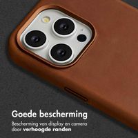 Accezz Vintage Leather Magsafe Backcover Apple iPhone 15 Pro - Tabacco Cognac