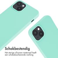 imoshion Siliconen hoesje met koord iPhone 15 Plus - Mintgroen