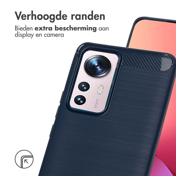 imoshion Brushed Backcover Xiaomi 12 Pro - Donkerblauw