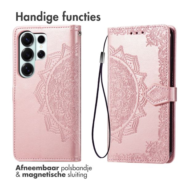 imoshion Mandala Bookcase Samsung Galaxy S26 Ultra - Rose Gold