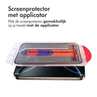 Accezz Gehard Glas Privacy Screenprotector + Applicator Apple iPhone 16 Pro