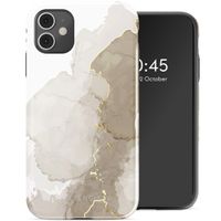 Selencia Vivid Tough Backcover iPhone 11 - Marble Light Brown