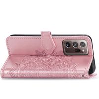 Mandala Bookcase Samsung Galaxy Note 20 Ultra - Rosé Goud