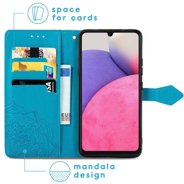 imoshion Mandala Bookcase Samsung Galaxy A33 - Turquoise