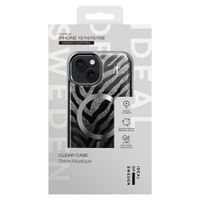 iDeal of Sweden Clear Case Limited met MagSafe Apple iPhone 13/14/15/16e - Zebra Mystique