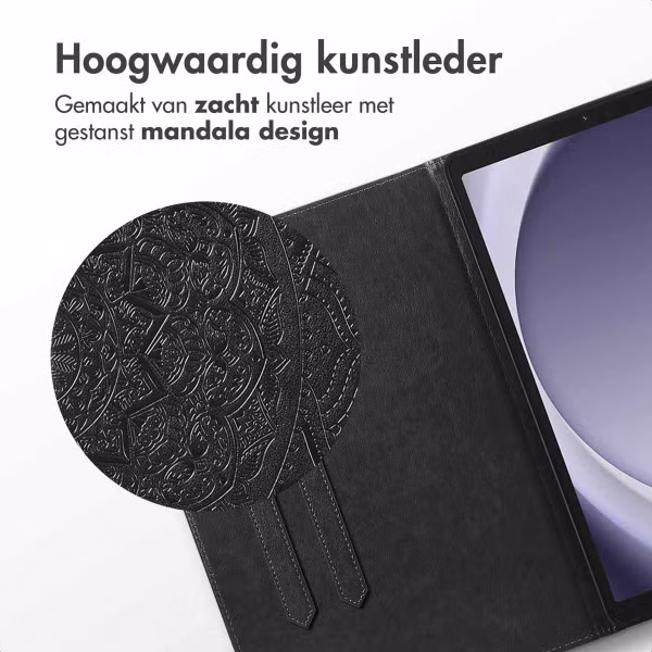imoshion Mandala Bookcase Samsung Galaxy Tab A9 Plus - Zwart