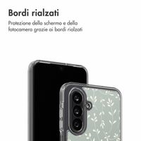 imoshion Design hoesje Samsung Galaxy A26 - Smoke Green Flowers