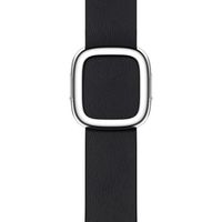 Apple Leather Band Modern Buckle Apple Watch Series 1 t/m 9 / SE (38/40/41 mm) | Series 10 (42 mm) - Maat S - Midnight