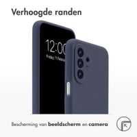 Accezz Liquid Silicone Backcover Samsung Galaxy A18 (4G) - Donkerblauw