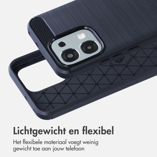 imoshion Brushed Backcover Oppo A6 Pro (5G) - Donkerblauw