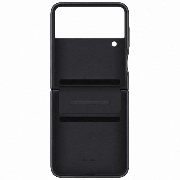 Samsung Originele Leather Backcover Galaxy Z Flip 4 - Black