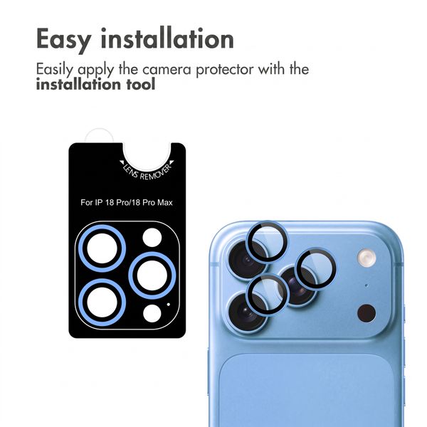 imoshion Camera Protector Glass 2-pack Apple iPhone 18 Pro (Max) - Light Blue