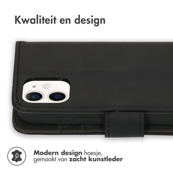 imoshion Luxe Bookcase iPhone 12 Mini - Zwart