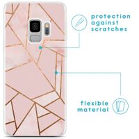 imoshion Design hoesje Samsung Galaxy S9 - Grafisch Koper / Roze