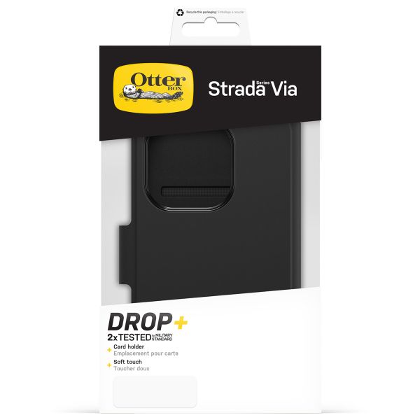 OtterBox Strada Via Bookcase iPhone 14 Pro - Zwart