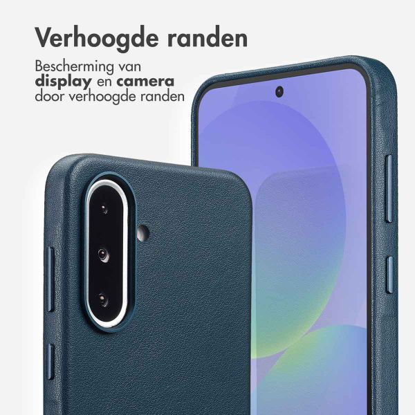 Accezz MagSafe Leather Backcover Samsung Galaxy A36 / A56 - Nightfall Blue