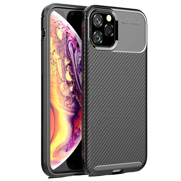 imoshion Carbon Softcase Backcover iPhone 11 Pro - Zwart