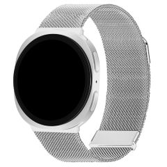 imoshion Milanees magnetisch bandje Samsung Galaxy Watch 9 (40/44mm) / Watch 8 (40/44mm) / Classic (46mm) - Zilver