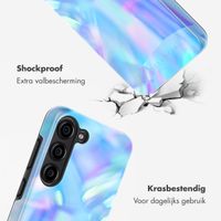 Selencia Vivid Tough Backcover Samsung Galaxy S23 - Holographic Blue Dream