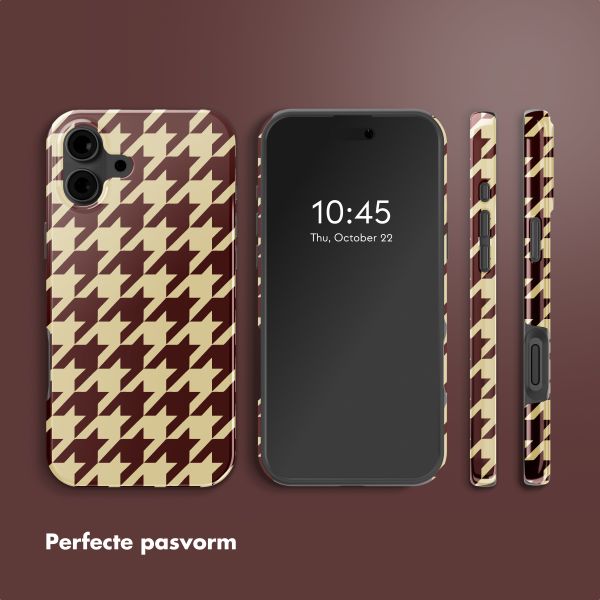 Selencia Vivid Backcover met MagSafe Apple iPhone 16 - Pied-de-Poule