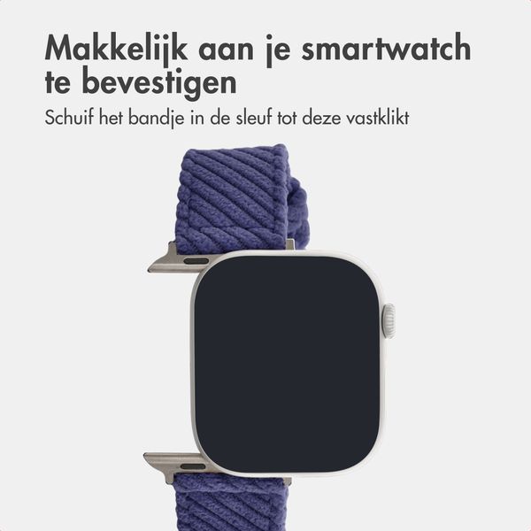 imoshion Corduroy bandje Apple Watch | 38/40/41/42 mm - Donkerblauw