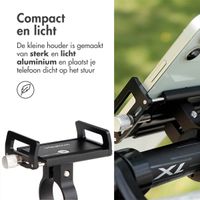 imoshion Mini Aluminium telefoonhouder fiets - Lichtgewicht - Verstelbaar - Zwart