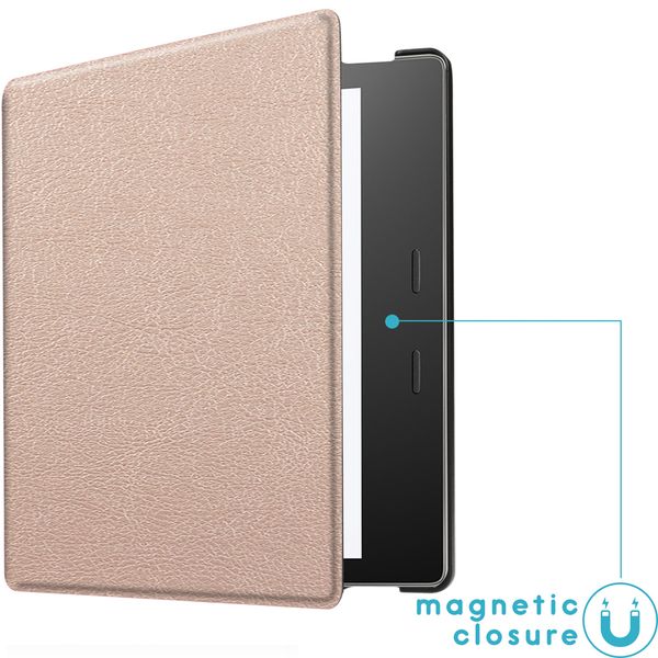 imoshion Slim Hard Case Sleepcover Amazon Kindle Oasis 3 - Rosé Goud