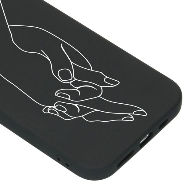 imoshion Design hoesje iPhone 12 (Pro) - Hand - Zwart