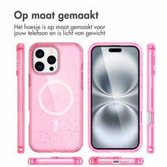 imoshion Sparkle Backcover met MagSafe Apple iPhone 16 Pro Max - Glitter Roze