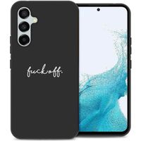 imoshion Design hoesje Samsung Galaxy A54 (5G) - Fuck Off - Zwart