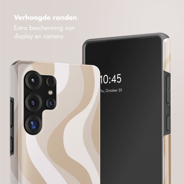 Selencia Vivid Tough Backcover Samsung Galaxy S25 Ultra - Desert Waves Beige
