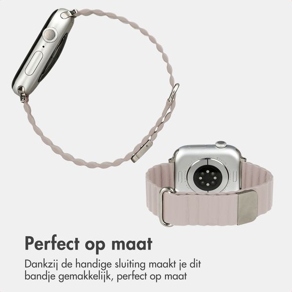 imoshion Magnetisch kunstleren bandje Apple Watch | 38/40/41/42 mm - Beige
