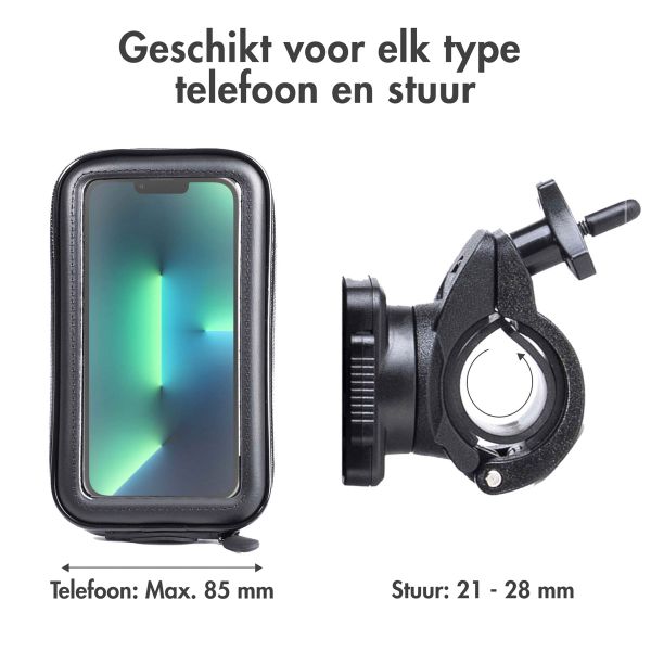 imoshion Telefoonhouder fiets - Universeel - Met hoes - Zwart