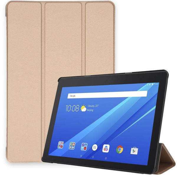 imoshion Trifold Bookcase Lenovo Tab E10 - Goud