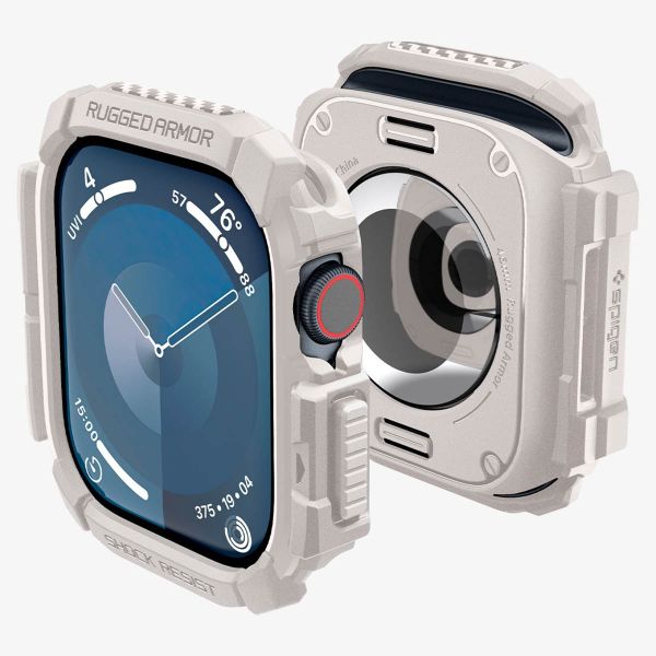 Spigen Rugged Armor™ Case Apple Watch Series 10 / 11 - 46 mm - Dune Beige