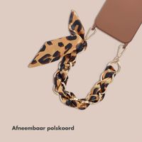 Selencia Luxe Polskoord met Sjaal - Bruin