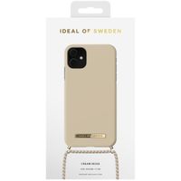 iDeal of Sweden Ordinary Necklace Case iPhone 11 - Creme Beige