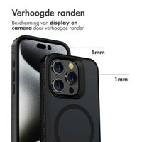 Accezz Rugged Frosted MagSafe Backcover Apple iPhone 15 Pro - Zwart