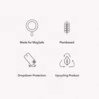 Woodcessories Bio Case MagSafe Apple iPhone 16 - Zwart