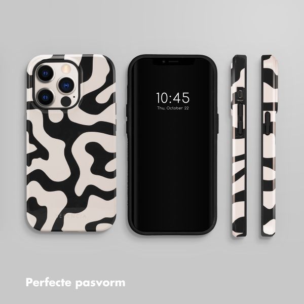 Selencia Vivid Backcover Apple iPhone 14 Pro - Art Wave Black
