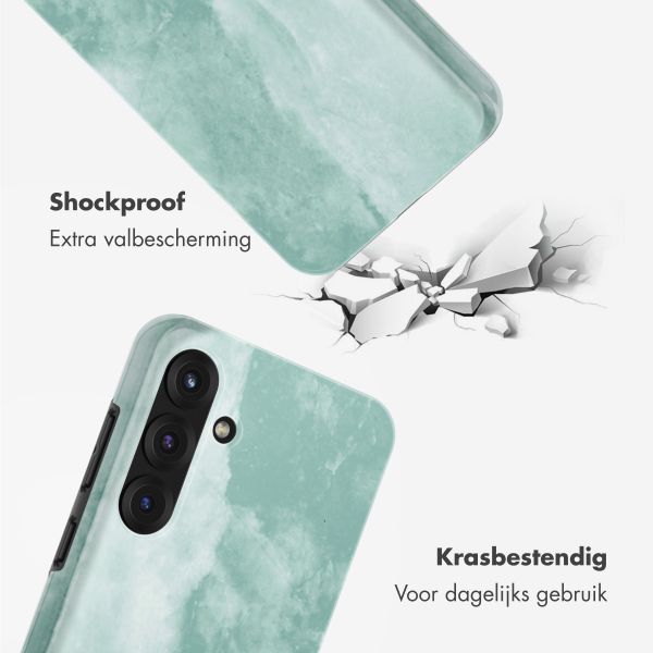 Selencia Vivid Backcover Samsung Galaxy S25 Plus - Marble Grayed Jade