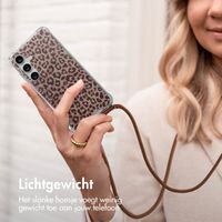 imoshion Design hoesje met koord Samsung Galaxy S24 - Leopard Mood
